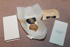 Mint Original State of Pennsylvania WW1 Service Medal w/Ribbon Bar in Issue Box picture