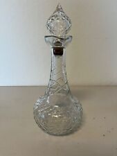 VTG 1950s Smirnoff Vodka Genie Bottle Decanter Clear Glass Stamped R-105 58-56 picture