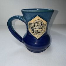 Vintage 1999 28th Annual Minnesota Renaissance Festival Fair Stoneware Blue Mug picture