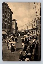 Atlantic City NJ-New Jersey, Young's Hotel & Boardwalk, Vintage c1909 Postcard picture