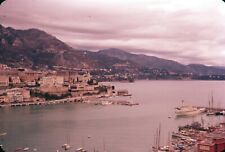 1958 Scenic View Monte Carlo Monaco From Palace Hill April Vintage 35mm Slide picture