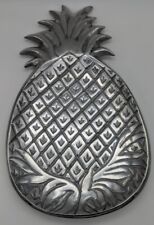 Pineapple Shaped Serving Plate / Platter Cast Aluminum 10