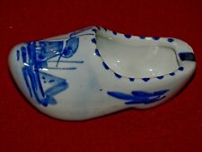 Vintage BLUE DELFT Porcelain DUTCH CLOG ASHTRAY 781/T Made in Holland picture