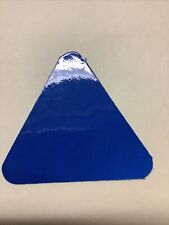 BLUE REFLECTIVE TRIANGLE PLAIN DECAL picture