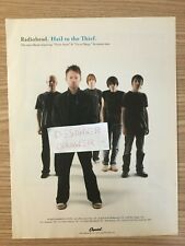 Radiohead Hail To The Thief 2003 North America Tour & Album Promo Print Ad picture