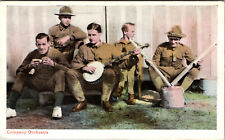 Postcard World War 1 Army Life Company Orchestra Divided Back 1907-1917 picture