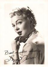 Lana Turner 1940s Fan Photo Print Autographed Blonde Pin Up Movie Star  a*Ab10a picture