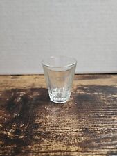 Shot Glass Clear Vintage Heavy Thick Beveled Bottom 2oz 1950s Style Barware Base picture