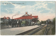 Lexington, MO Missouri 1916 Postcard, MOPAC Railroad Depot, from Harry Semler picture