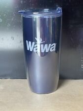 Wawa 20 Oz Travel Mug Cup Tumbler Blue Plastic Reusable picture
