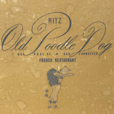 1950s Ritz Old Poodle Dog French Restaurant Menu 65 Post Street San Francisco picture