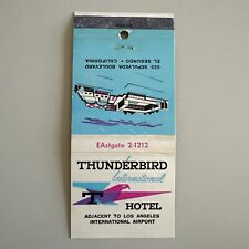 Vintage 1960s Thunderbird Hotel El Segundo CA LAX Matchbook Cover picture