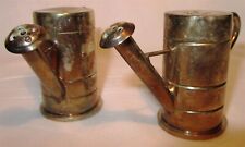 VINTAGE TWO'S COMPANY SILEVERPLATED SALT & PEPPER SHAKERS WATER CAN picture