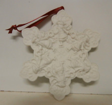 Carruth Collection ICE SKATERS Ornament Snowflake 2009 Demdaco Christmas White picture