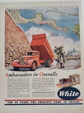 1942 White Motor Company Trucks Fortune WW2 Print Ad Q1 Mexico Ambassador Road picture