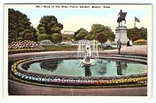 Vintage Postcard Massachusetts Maid of the Mist Public Garden, Boston, MA. c1924 picture