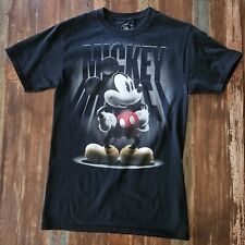 Disney Mickey Mouse Black S/CH 34-36 100% Cotton Pre-owned T- Shirt Unisex picture