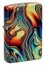 Zippo Colorful Swirl Design Glow in The Dark 540 Color Pocket Lighter picture