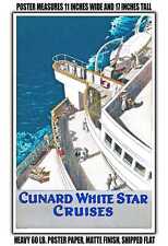 11x17 POSTER - 1936 Cunard White Star Cruises picture