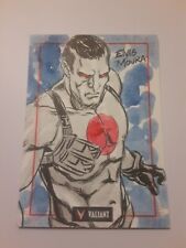 Rittenhouse Valiant Elvis Moura SketchaFEX Hand Drawn Sketch Card picture