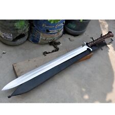 Custom Handmade D2 Steel Blade, Hunting Sword, Battle Ready Sword with Sheath picture