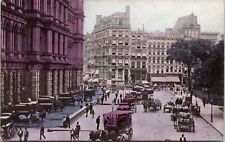 VINTAGE POSTCARD HAND-COLORED VIEW OF THE POST OFFICE BUILDING NEW YORK c. 1910 picture