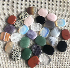 Lot 7 PCs Natural Crystal Worry Stone Healing Energy picture