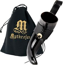  400 ML Viking Drinking Horn Mug with Leather Holder & Free Canvas Gift Bag picture