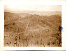 View Red Communist Position Korea Photo 1952 Korean War Vtg Snapshot picture