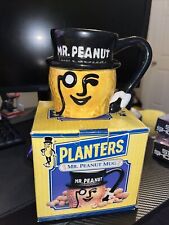 2006 Nabisco Planters Mr. Peanut Classic Black Handle Ceramic Mug Cup WITH BOX  picture