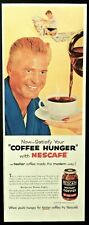 Nescafe instant coffee ad vintage 1956 original half page advertisement picture