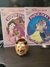 90's Disney Collectors MUG and 90's Vintage Beauty And The Beast Paper Dolls picture