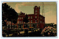 1909 Town Hall From Powell Park, Port Dover Canada Antique Posted Postcard picture