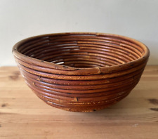 Vintage Mid Century Modern Bamboo Pencil Reed Bowl in style of Gabriella Crespi picture