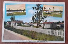 Vintage Antique Postcard Winter Haven Tourist Park Florida  picture