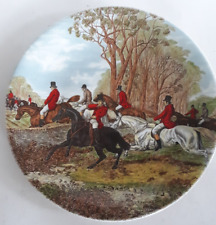 Weatherby Royal Falcon collector plate Fox Hunt made England picture