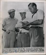 1951 Press Photo Golfers Jim Ferrier, Denny Shute, Vic Ghezzi at Pittsburgh PGA picture