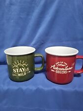 Members Mark Camping Look Coffee Mugs - 2Piece - Stoneware picture