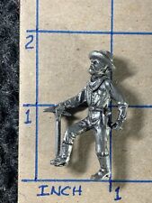☆ Vintage J. RITTER PEWTER CASTING - MINER with PICK Figurine 1-3/4 Inches ☆1562 picture
