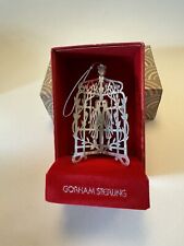 1976 Gorham Pierced Sterling Silver Christmas Doves Ornament, Excellent picture