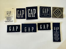 Lot of 9 GAP Clothing Tags Labels Patches / Crafting Repurpose picture