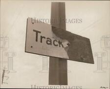 1979 Press Photo Track Sign - ctaa29079 picture