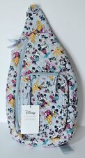 New Vera Bradley Disney Mickey Mouse Family Fun Gray Sling Bag NEW picture