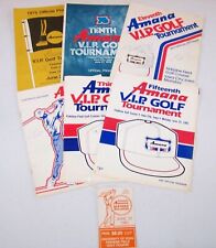 LOT of (6) Amana VIP Golf Tournament  1975-1981 Official Programs Autograph picture