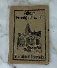 VINTAGE GERMANY FRANKFURT 20 POSTCARDS ALBUM - 20 DER SCHONSEN ANSICHSKARTEN picture