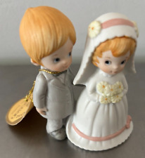 VNTG NOS Lefton China Bride Groom Figurine 04466 Christopher Collection FreeShip picture