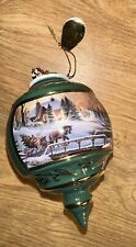 Heading Home 1999 Christmas Terry Redlin's Holiday Memories Heirloom porcelain picture