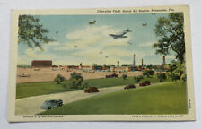 Vintage Postcard ~ US Naval Air Station Chevalier Field ~ Pensacola Florida FL picture