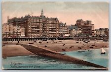 Brighton UK Metropole and Grand Hotels Postcard picture