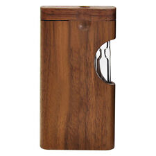 Walnut Wood Dugout With 3“ Glass One Hitter Pipe Wooden Elegant Home Fashion picture